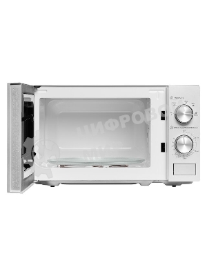 Микроволновая печь BBK 20MWS-764M/S серебристый, 20 л, 700 Вт, переключатели - поворотный механизм