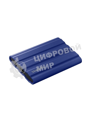 Внешний SSD Samsung T7 Shield, 1TB, USB 3.2 Gen 2 Type-C, R/W 1050/1000, синий