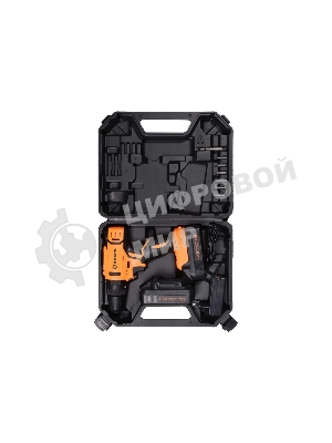 Дрель-шуруповерт Вихрь ДА-18Л-2кУ, 18 В, 2 Ач, 45 Нм, щеточный, ударный