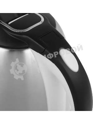 Чайник электрический SUPRA KES-1824 1.8 л, 1500 Вт, серебристый/черный (корпус: нержавеющая сталь)