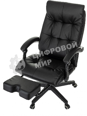 Кресло Бюрократ CH-824MSG-BF черный, экокожа