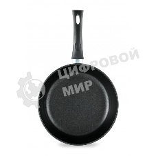 Сковорода НМП 9124 круглая/ручка несъемная (без крышки) черный