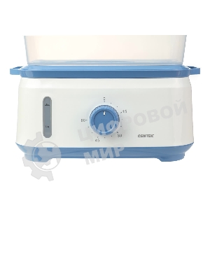 Пароварка электрическая Centek CT-1462 9л 1050Вт, таймер 60 мин, 3 контейнера, чаша для риса, резервуар 1,5л.