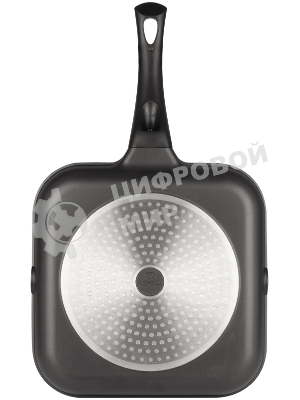 Сковорода-гриль Rondell Schwarz RDA-1683 квадратная 28 см, покрытие: Xylan Plus ручка несъемная (без крышки) черный