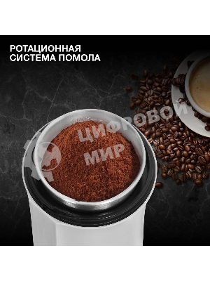 Кофемолка Hyundai HYC-G3241 200Вт сист.помол.:ротац.нож вместим.:40гр черный