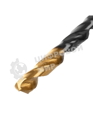 Сверло по металлу Denzel 6,5 мм, HSS-Tin, Golden Tip, 10 шт.