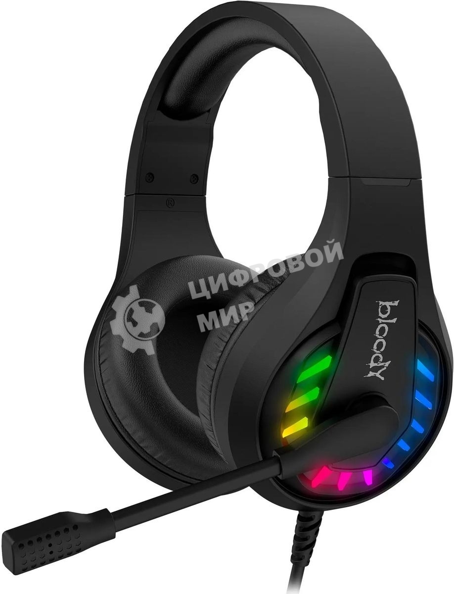 Гарнитура Bloody G230 чёрный, проводная, подсветка