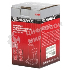 Домкрат гидравлический бутылочный Matrix, 2 т, h подъема 158–308 мм