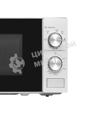 Микроволновая печь BBK 20MWS-764M/S серебристый, 20 л, 700 Вт, переключатели - поворотный механизм