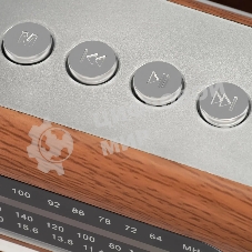 Радиоприемник портативный Hyundai H-PSR200 дерево коричневое/серебристый USB microSD