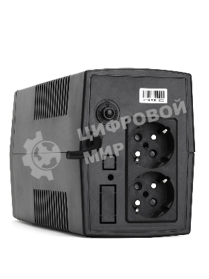 Источник бесперебойного питания Crown CMU-650X (650ВА/360 Вт; 2хEURO резервным питанием и фильтрацией; 12V/7AH х 1; пластик)