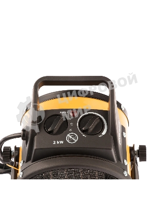 Тепловая пушка керамический нагреватель (тепловентилятор) Denzel DHC 2-100, 230В, 0,025/1/2 кВт