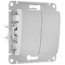 Механизм переключателя 2-кл. СП Glossa сх.6 10AX алюм. SchE GSL000365