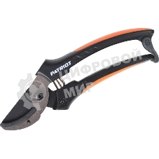 Секатор PATRIOT PAP-177,контактный,наковаленка (cталь 65 Mn), лезвие (япон.сталь SK5), PP+TPR рукоятки, пружин.привод,177 мм