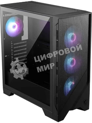Компьютерный корпус MSI MAG Forge 321R Airflow черный без БП ATX 4x120мм 2xUSB 3.0 1xUSB3.1 audio bott PSU
