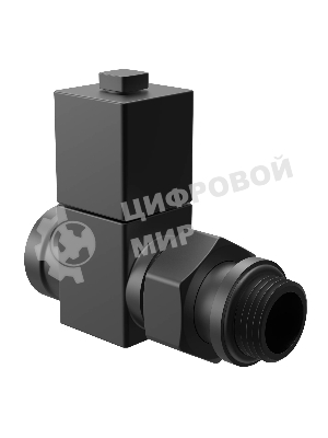 Набор дизайн-вентилей CUBE, прямой черный 1/2