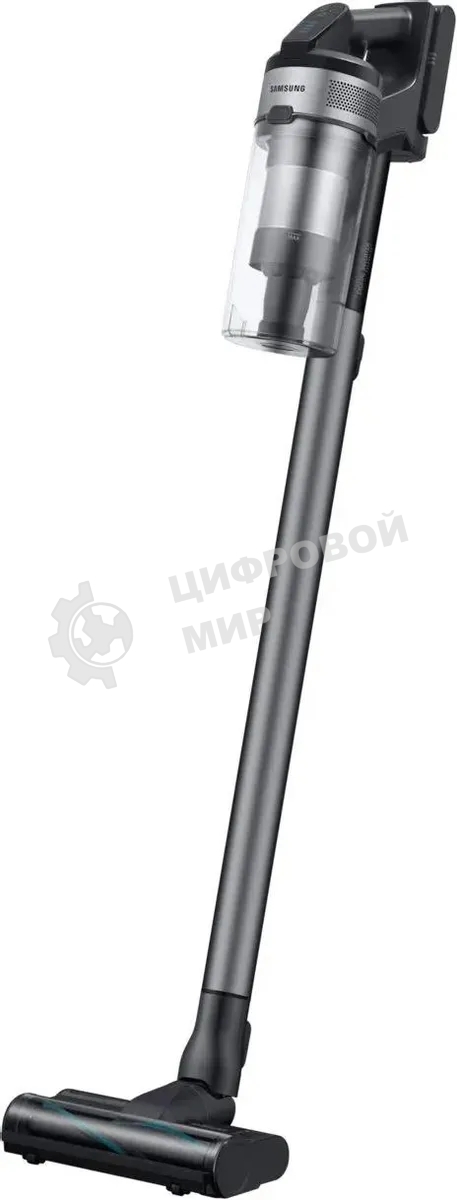 Пылесос вертикальный Samsung VS20B75ADR5/EV черный/серый, питание от аккумулятора, 200 Вт, уборка влажная/сухая, пылесборник 0.8 л, работа от АКБ max 60 мин.
