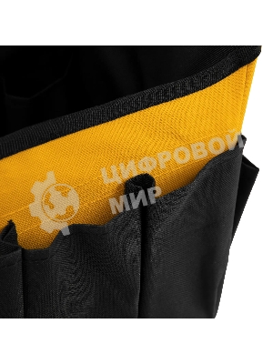 Переноска для инструмента Denzel 260х240х300 мм, 22 кармана, наплечный ремень