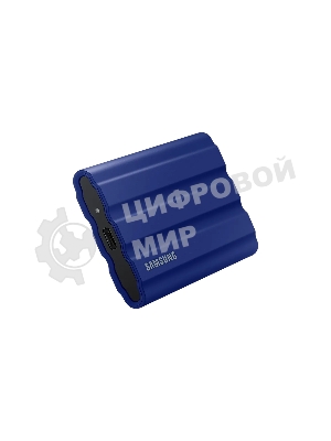 Внешний SSD Samsung T7 Shield, 1TB, USB 3.2 Gen 2 Type-C, R/W 1050/1000, синий