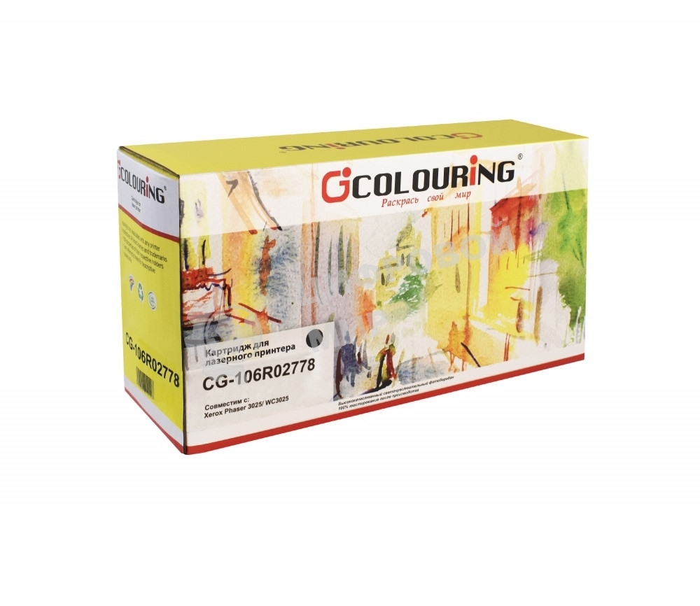 Картридж лазерный Colouring CG-106R02782 (2 шт по 3000 копий) для Xerox Phaser 3052/3260/WorkCentre/3215/3225/3052NI/3260DI/3260DN/3260DNI/3215NI/3225DNI