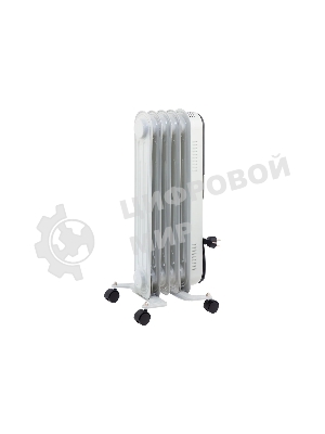 Обогреватель масляный MTX OCH-1000, белый, 1000 Вт, 15 м2, термостат