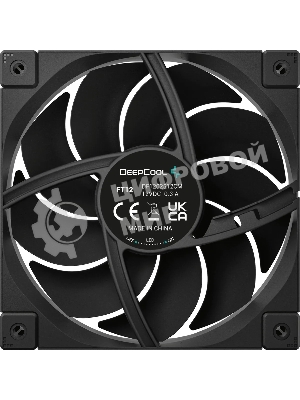 Вентилятор для корпуса DEEPCOOL FT12 черный, 120 мм, 2150 об/мин, 32 дБ, 4 pin