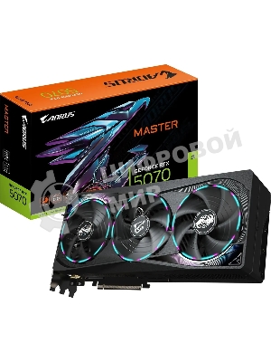 Видеокарта Gigabyte PCI-E GV-N5070AORUS M-12GD 1.0 NVIDIA GeForce RTX 5070 12Gb 192bit GDDR7 2805/28000 HDMIx1 DPx3 HDCP Ret