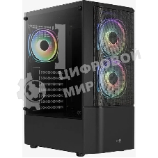 Корпус ATX Aerocool/Formula Quantum Mesh-G-BK-v3 4710562758580 черный, без БП, USB 3.0, 2*USB 2.0, HD Audio