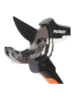 Секатор PATRIOT PAP-177,контактный,наковаленка (cталь 65 Mn), лезвие (япон.сталь SK5), PP+TPR рукоятки, пружин.привод,177 мм