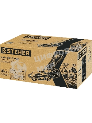 Газонокосилка сетевая STEHER 1700 Вт, ш/с 38 см