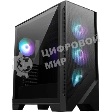 Компьютерный корпус MSI MAG Forge 321R Airflow черный без БП ATX 4x120мм 2xUSB 3.0 1xUSB3.1 audio bott PSU