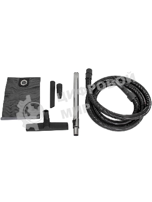 Строительный пылесос Pioneer VC286C серебристый с красным, 1400 Вт, уборка сухая/влажная, пылесборник контейнер, 20 л