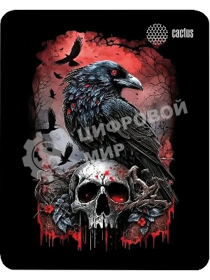 Коврик для мыши Cactus Raven 250x200x3мм (CS-MP-D14S)