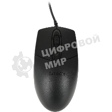 Мышь проводная A4Tech OP-720 черный, 1200 dpi, USB, кнопки - 3