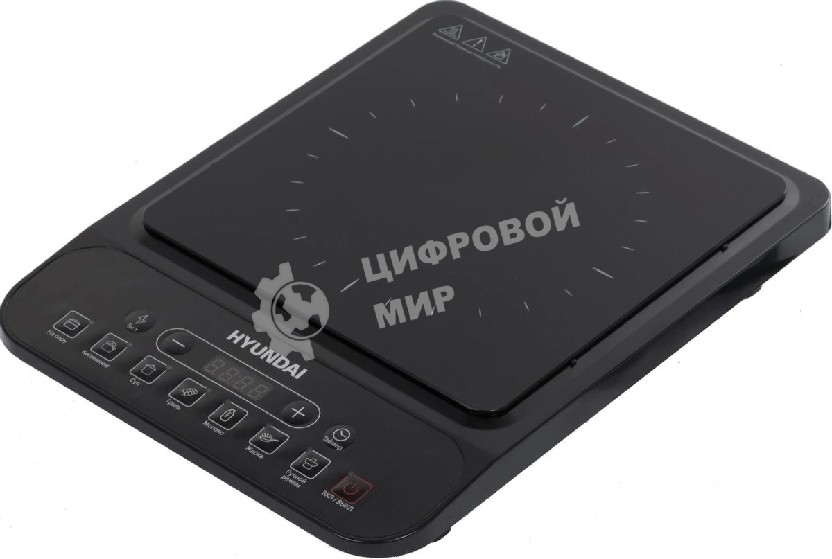 Плита настольная электрическая Hyundai HYC-0101 черный эмаль (настольная)