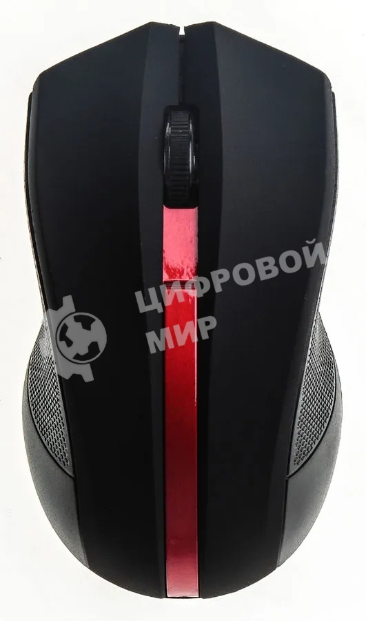 Мышь беспроводная Oklick 615MW черный/красный, 1000 dpi, радиоканал, USB, кнопки - 3