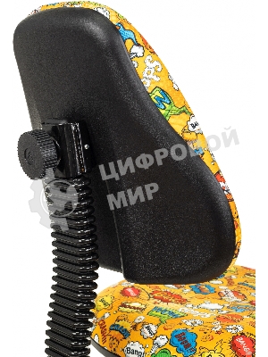 Кресло Бюрократ KD-4 оранжевый, ткань, 120 кг