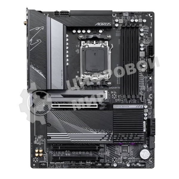 Материнская плата GIGABYTE B650 AORUS ELITE AX V2, AM5, AMD B650, 4xDDR5, 4xSATA, 3xM.2, 1xPCI-E 4.0 x16, 1xHDMI, 1xDP, 1xUSB-C 3.2 Gen 2, 5xUSB-A 3.2 Gen 1, 2xUSB-A 3.2 Gen 2, 4xUSB-A 2.0, 1x 2.5Gb LAN, 3x3.5 мм, 7.1, ATX