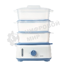 Пароварка электрическая Centek CT-1462 9л 1050Вт, таймер 60 мин, 3 контейнера, чаша для риса, резервуар 1,5л.