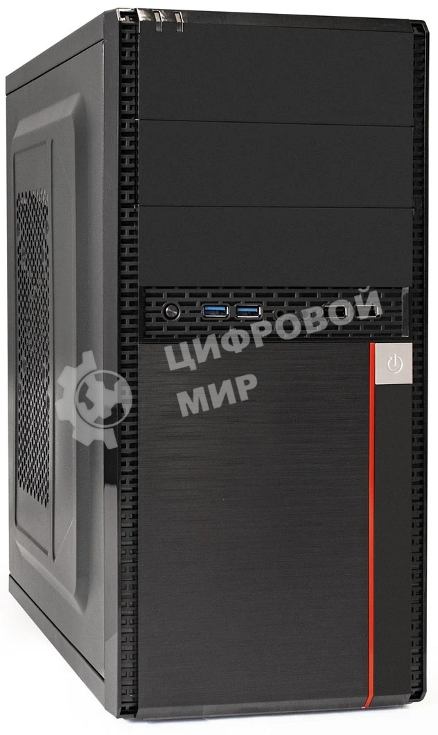 Компьютерный корпус Minitower ExeGate MA-371X-UNS450 (mATX, БП UNS450 с вент. 12см, 2*USB+2*USB 3.0, аудио, черный)