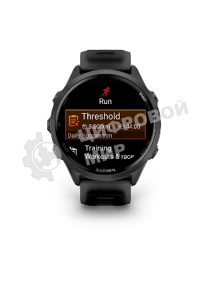 Умные часы Garmin Forerunner 570 черный, темно-серый безель, черный ремешок 47мм