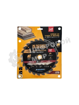 Пильный диск по дереву Denzel ф235 х 30 мм, 24 зубьев