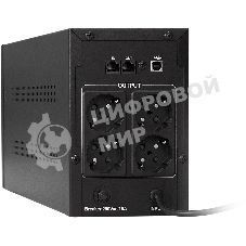 Источник бесперебойного питания ExeGate EP212519RUS SpecialPro Smart LLB-1000.LCD.AVR.4SH.RJ.USB 1000VA, черный, 4 евророзетки, USB
