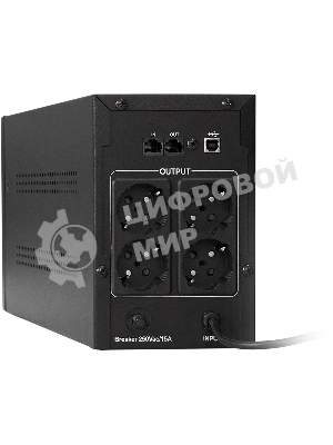 Источник бесперебойного питания ExeGate EP212519RUS SpecialPro Smart LLB-1000.LCD.AVR.4SH.RJ.USB 1000VA, черный, 4 евророзетки, USB