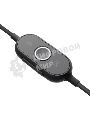 Гарнитура Logitech Zone Wired UC графит, проводная, USB-C, сертификация Microsoft Teams