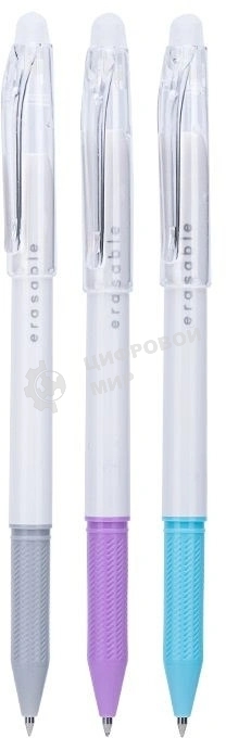 Набор ручек гелевых Deli EG161-3AS ассорти, ассорти чернила, со стирателем