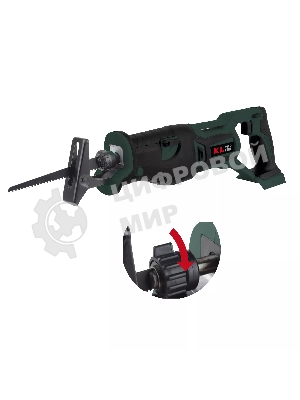 Профессиональная пила сабельная бесщеточная KLPRO KLTKT18B-00 (18 В, полотна дерево/металл без ЗУ и АКБ, сумка)