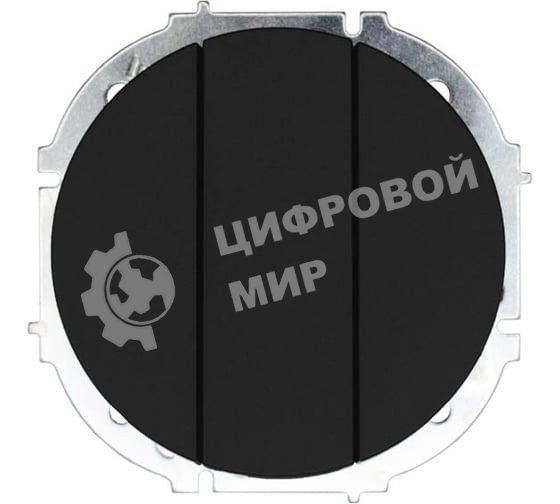 Выключатель LEZARD 743-4288-109 3-кл. СП OSEN механизм черный бархат