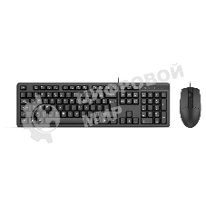 Комплект клавиатура+мышь A4Tech KK-3330S проводной, USB, 1200 DPI, чёрный