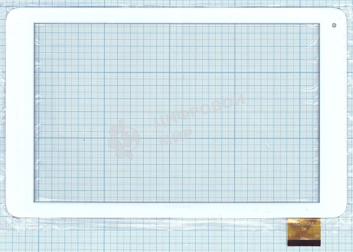 Сенсорное стекло (тачскрин) HXD-1055, белое